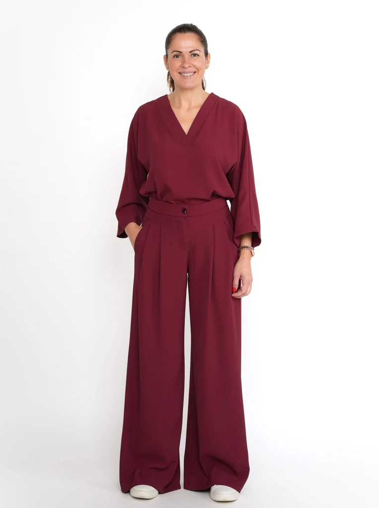 Broeken rood BLACK ROSE