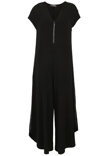 Jumpsuits korte mouw zwart Doris Streich