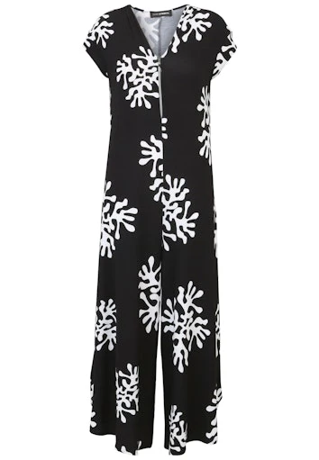 Jumpsuits korte mouw zwart Doris Streich