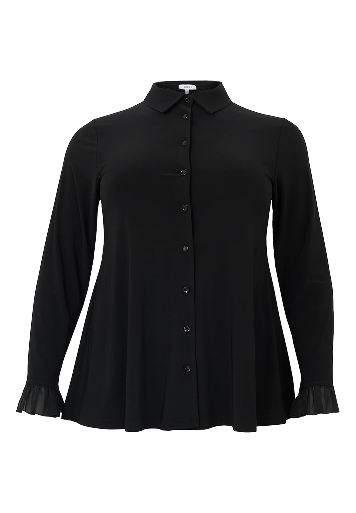 Blouses lange mouw zwart Yoek - Image 2