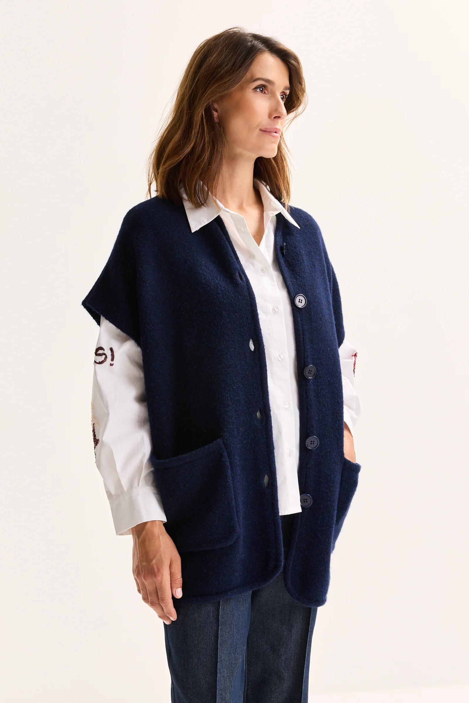 Cardigans blauw Mayerline - Image 3