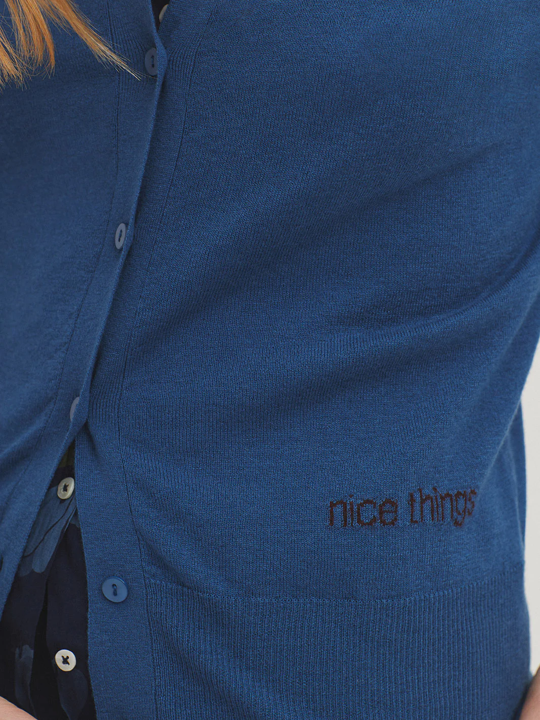 Cardigans blauw Nice Things - Image 3