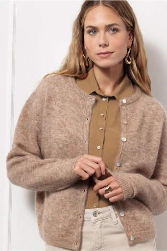 Cardigans bruin Studio Anneloes