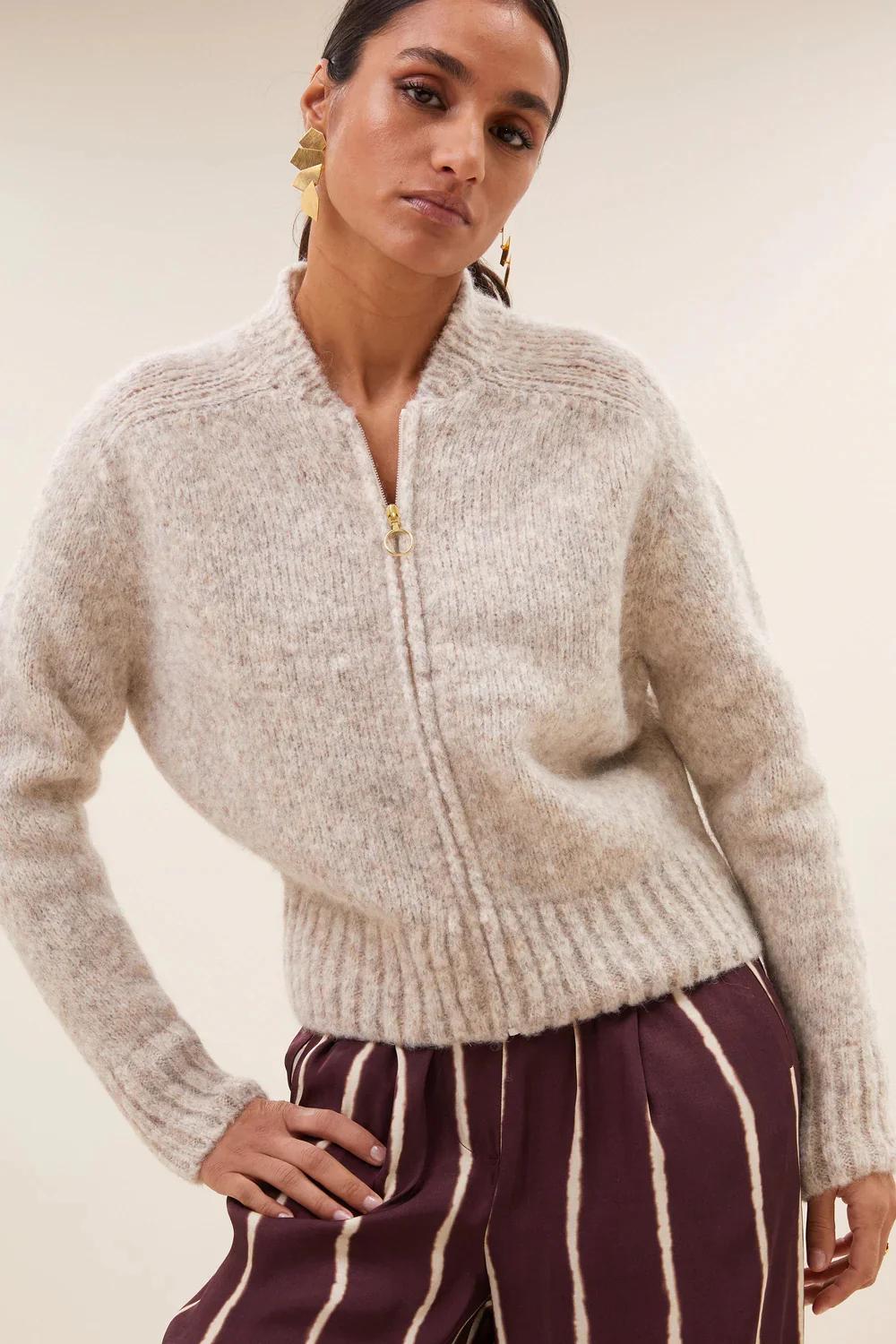 Cardigans grijs by-bar