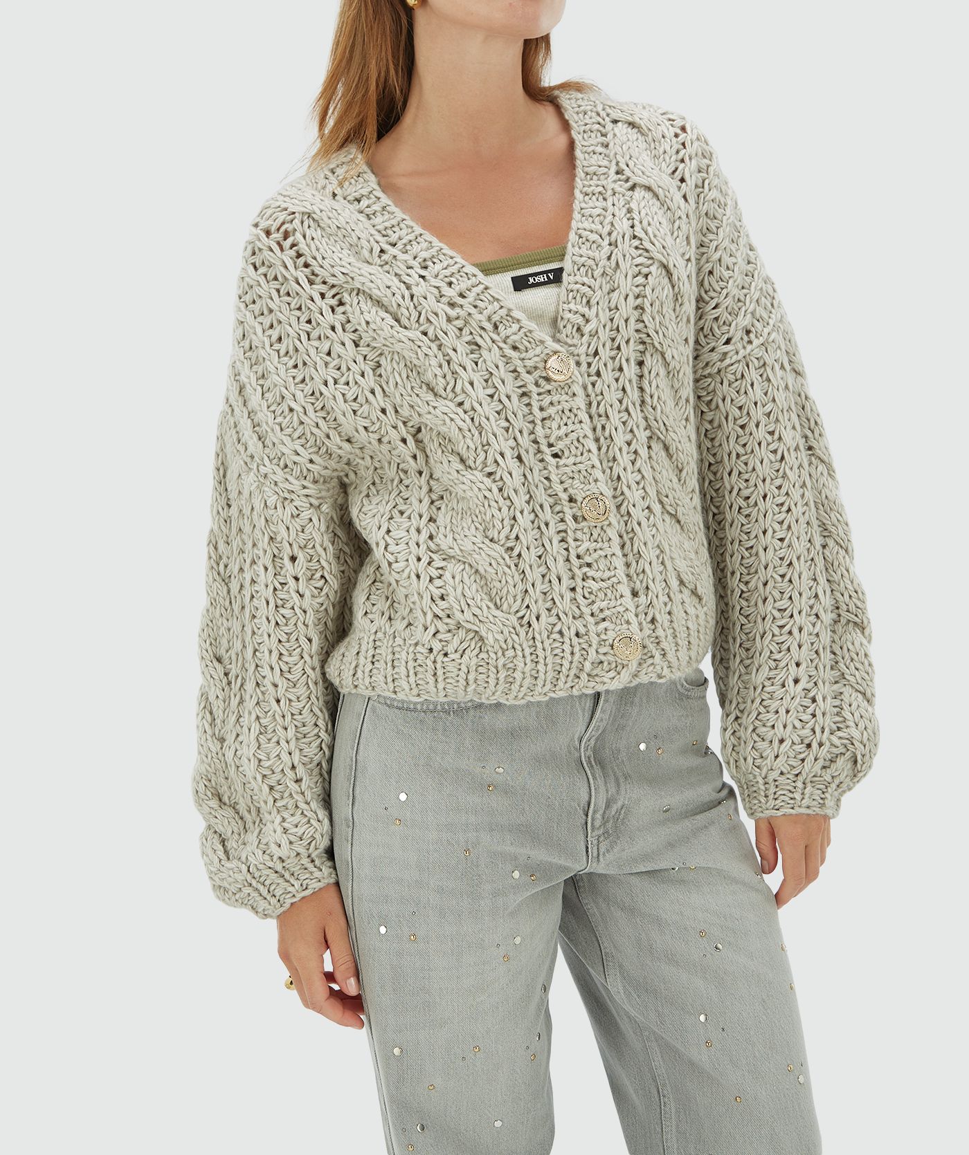 Cardigans grijs JOSH V - Image 4