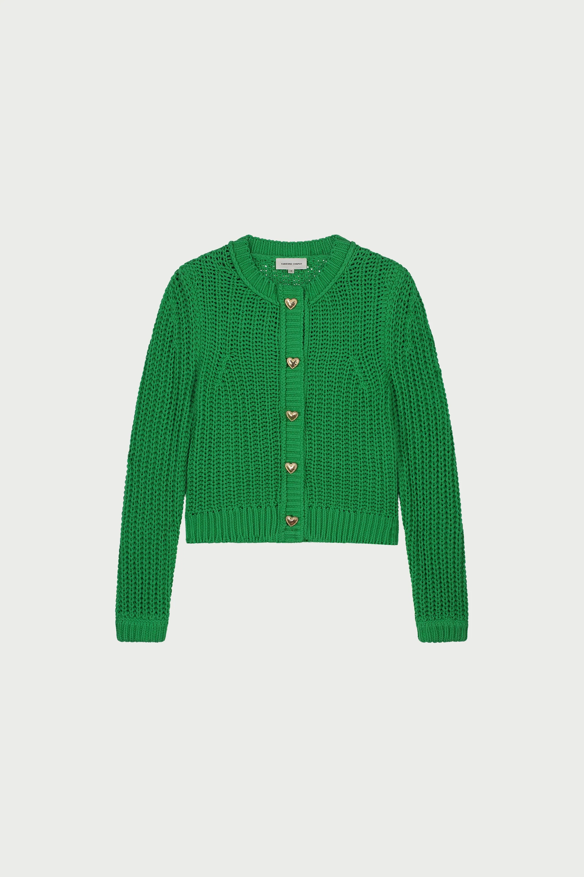 Cardigans groen Fabienne Chapot