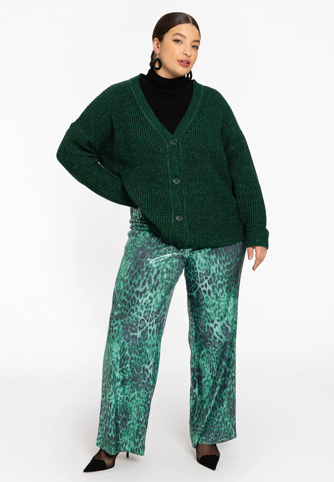 Cardigans groen Yoek - Image 2