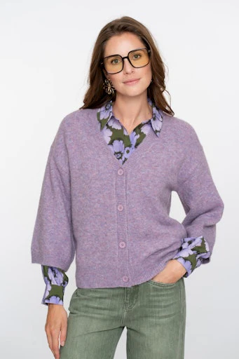 Cardigans paars Geisha
