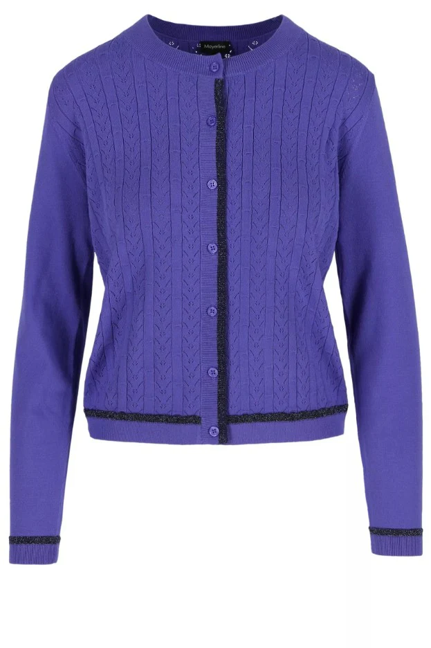 Cardigans paars Mayerline