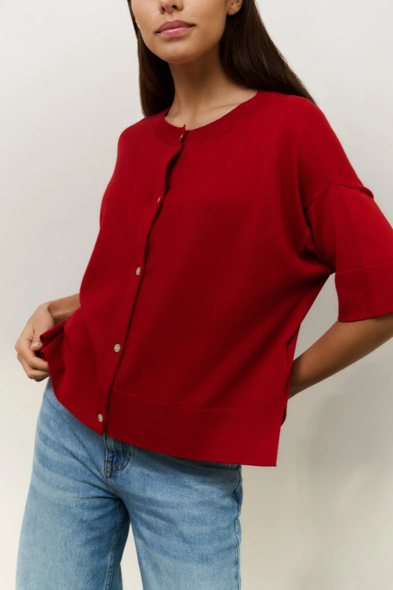 Cardigans rood YAYA - Image 3