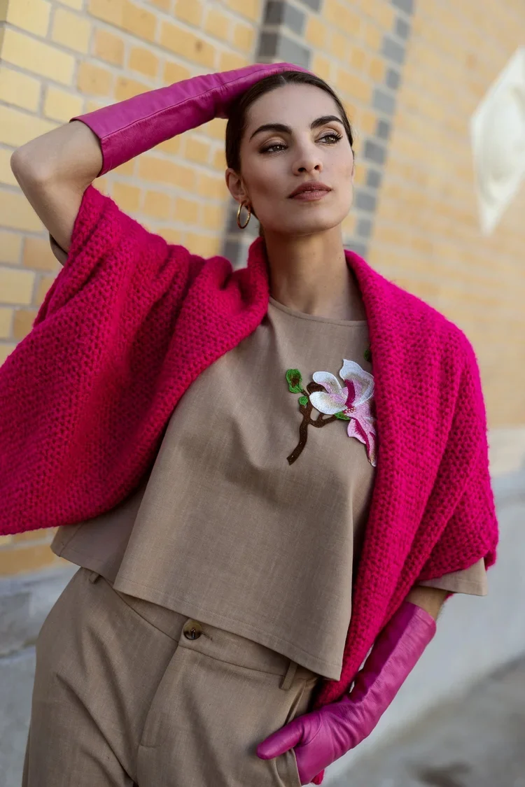 Cardigans roze Dame Blanche