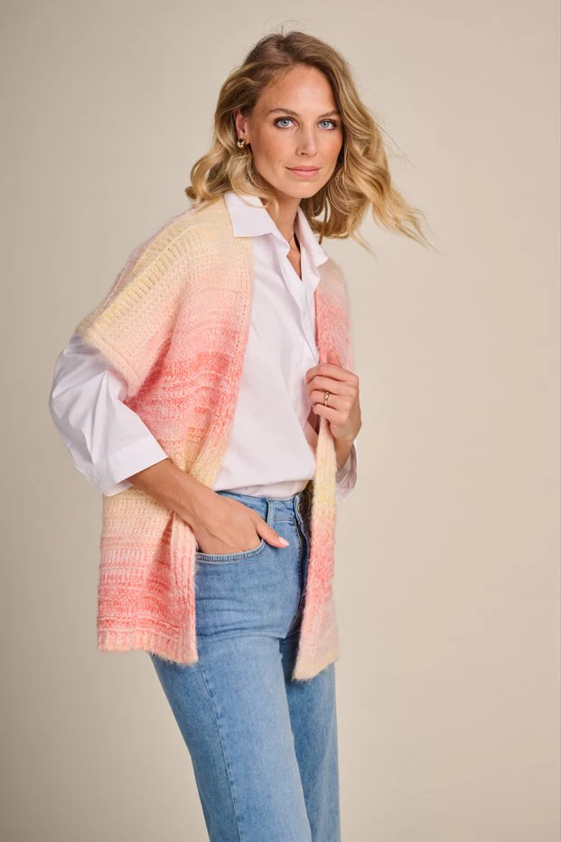 Cardigans roze Due Amanti