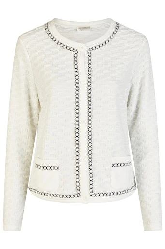 Cardigans wit Barbara Lebek