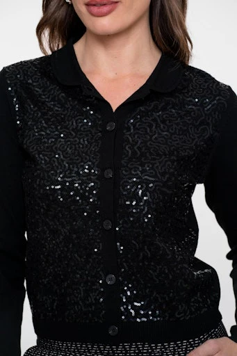 Cardigans zwart Geisha - Image 3