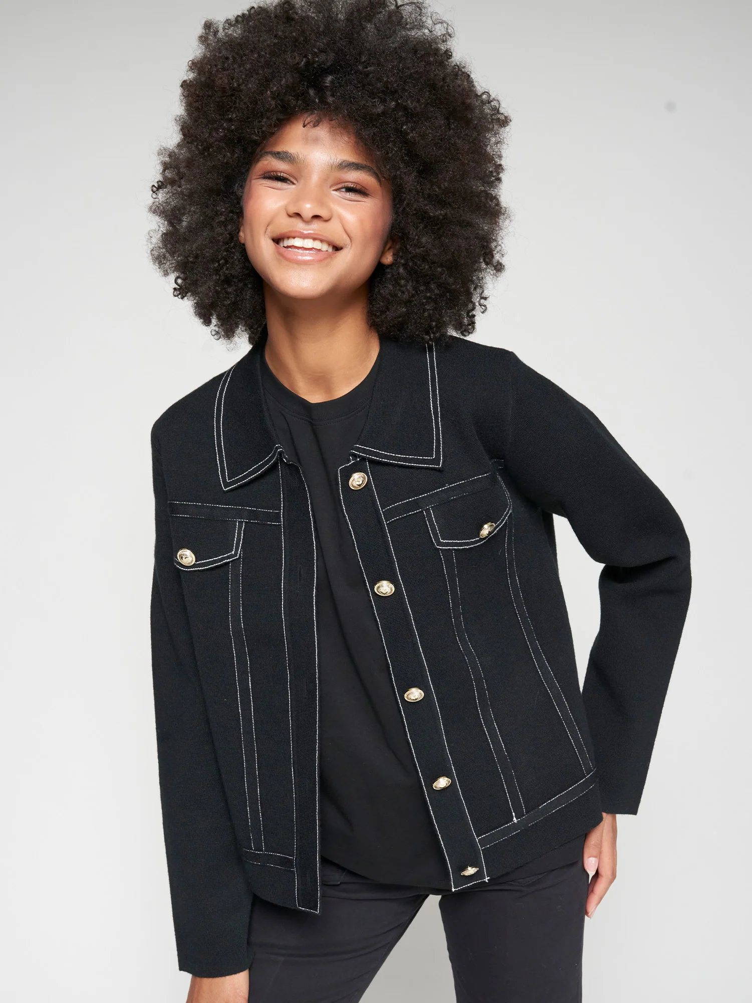 Cardigans zwart Vilagallo
