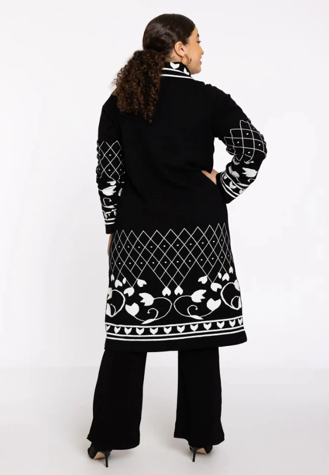 Cardigans zwart Yoek - Image 2