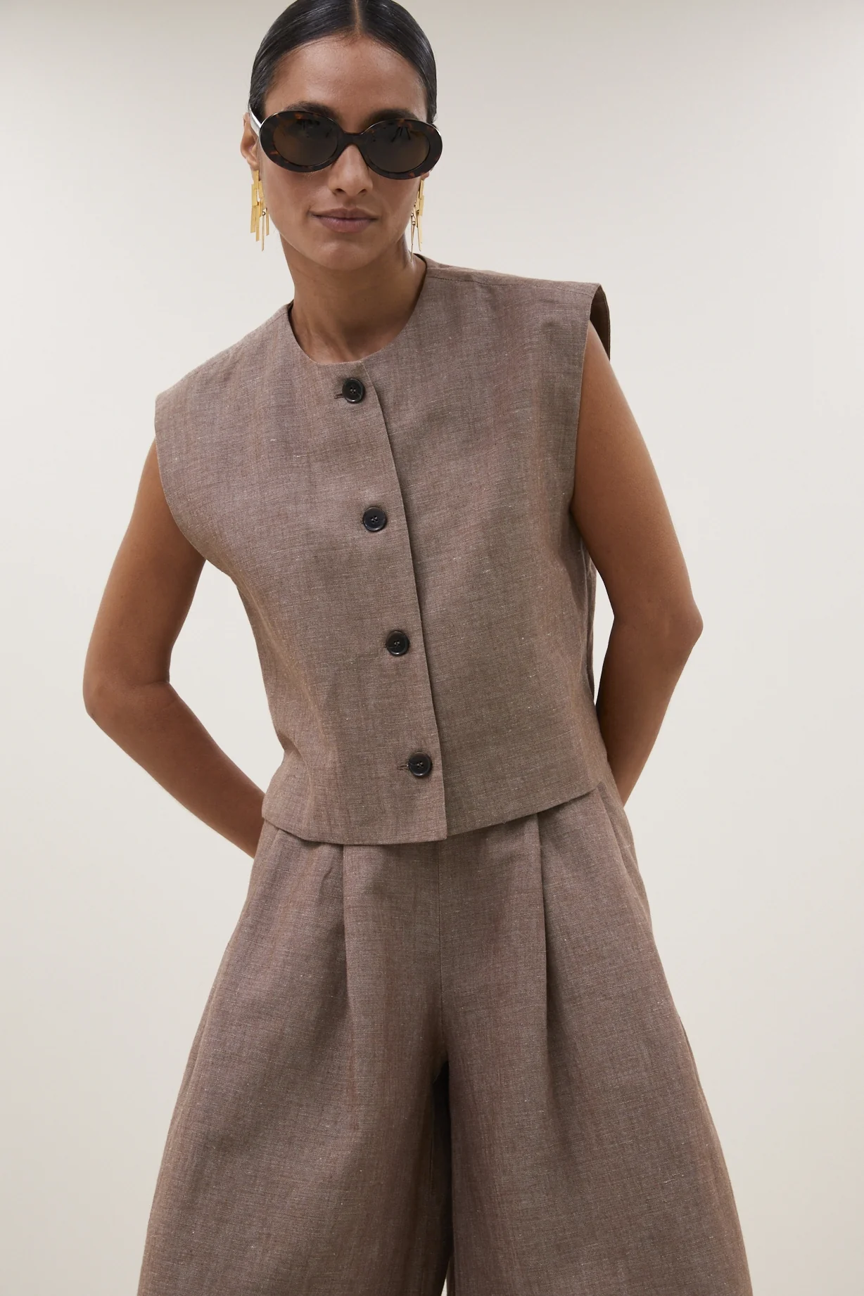 Gilets bruin by-bar
