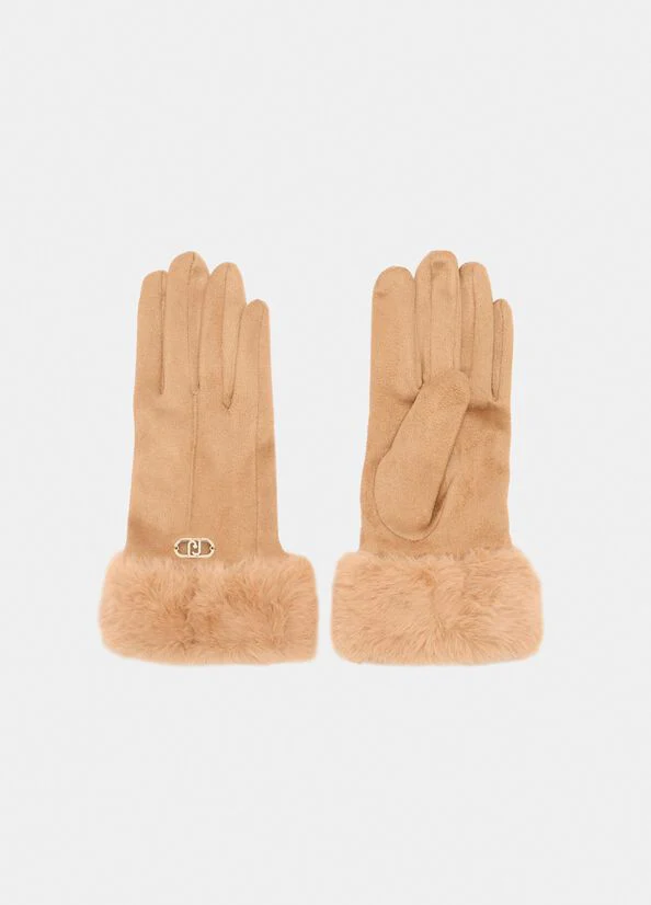 Handschoenen bruin Liu Jo