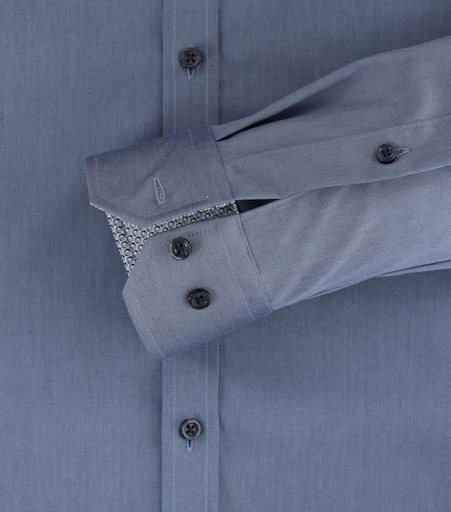 Hemden extra lange mouw blauw VENTI - Image 2
