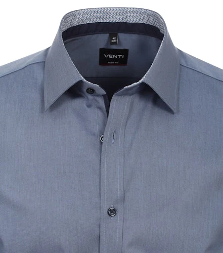 Hemden extra lange mouw blauw VENTI - Image 3