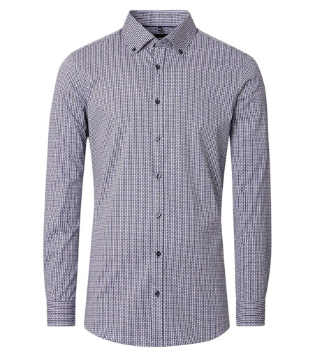 Hemden extra lange mouw blauw VENTI