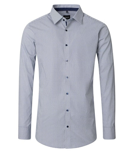 Hemden extra lange mouw blauw VENTI