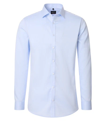 Hemden extra lange mouw blauw VENTI