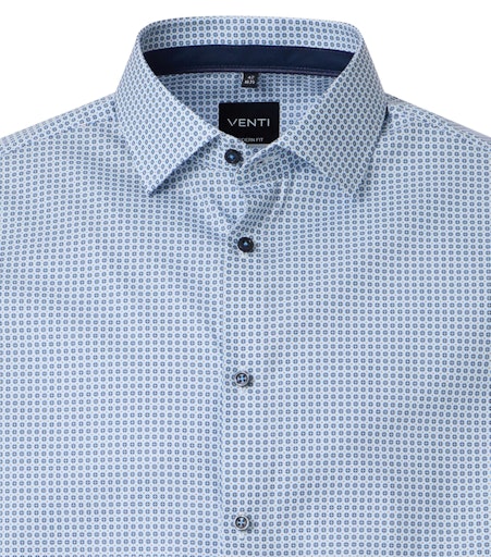 Hemden extra lange mouw blauw VENTI - Image 3