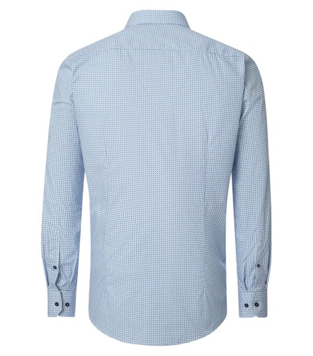 Hemden extra lange mouw blauw VENTI - Image 4