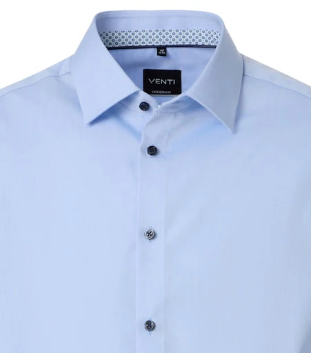 Hemden extra lange mouw blauw VENTI - Image 3