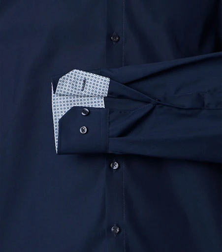 Hemden extra lange mouw blauw VENTI - Image 2