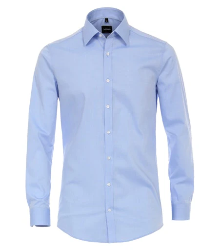 Hemden extra lange mouw blauw VENTI