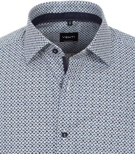 Hemden extra lange mouw blauw VENTI - Image 3