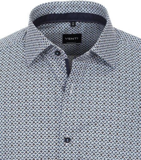 Hemden extra lange mouw blauw VENTI - Image 7