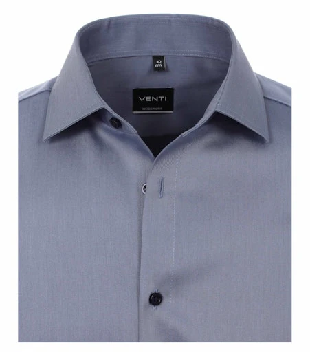 Hemden extra lange mouw blauw VENTI - Image 3
