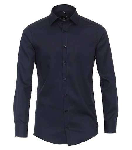 Hemden extra lange mouw blauw VENTI
