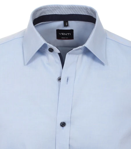 Hemden extra lange mouw blauw VENTI - Image 3