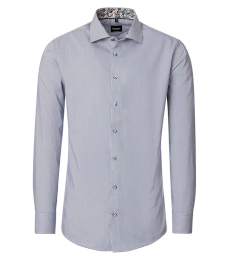 Hemden extra lange mouw blauw VENTI