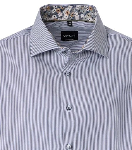 Hemden extra lange mouw blauw VENTI - Image 3