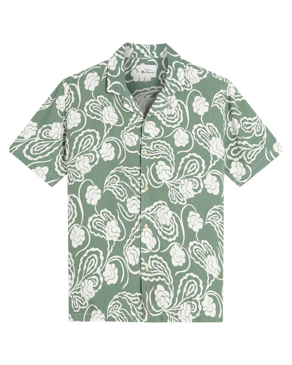 Hemden korte mouw beige Ben Sherman