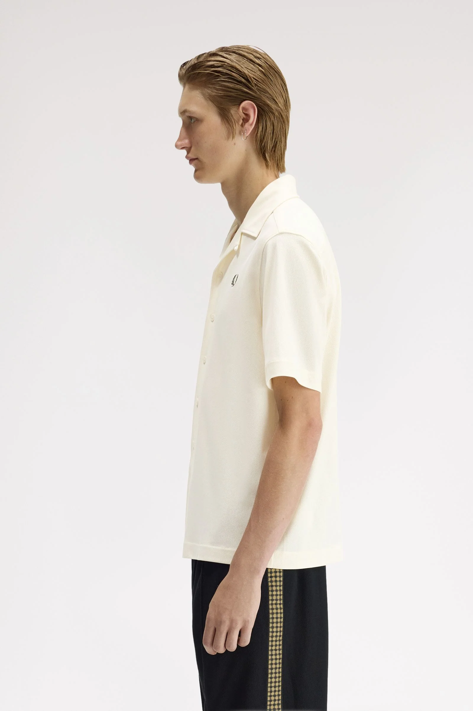 Hemden korte mouw beige Fred Perry - Image 4