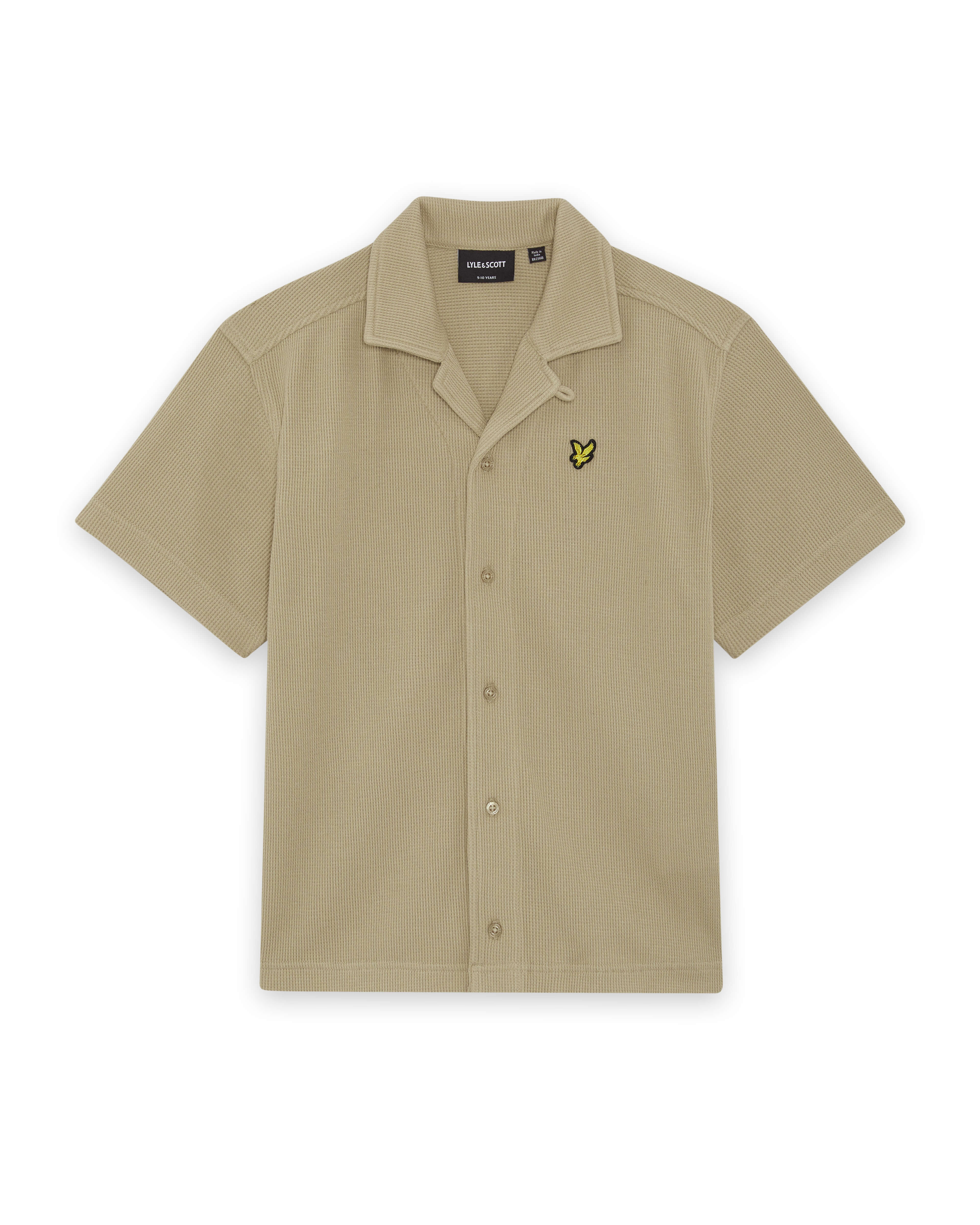 Hemden korte mouw beige Lyle & Scott