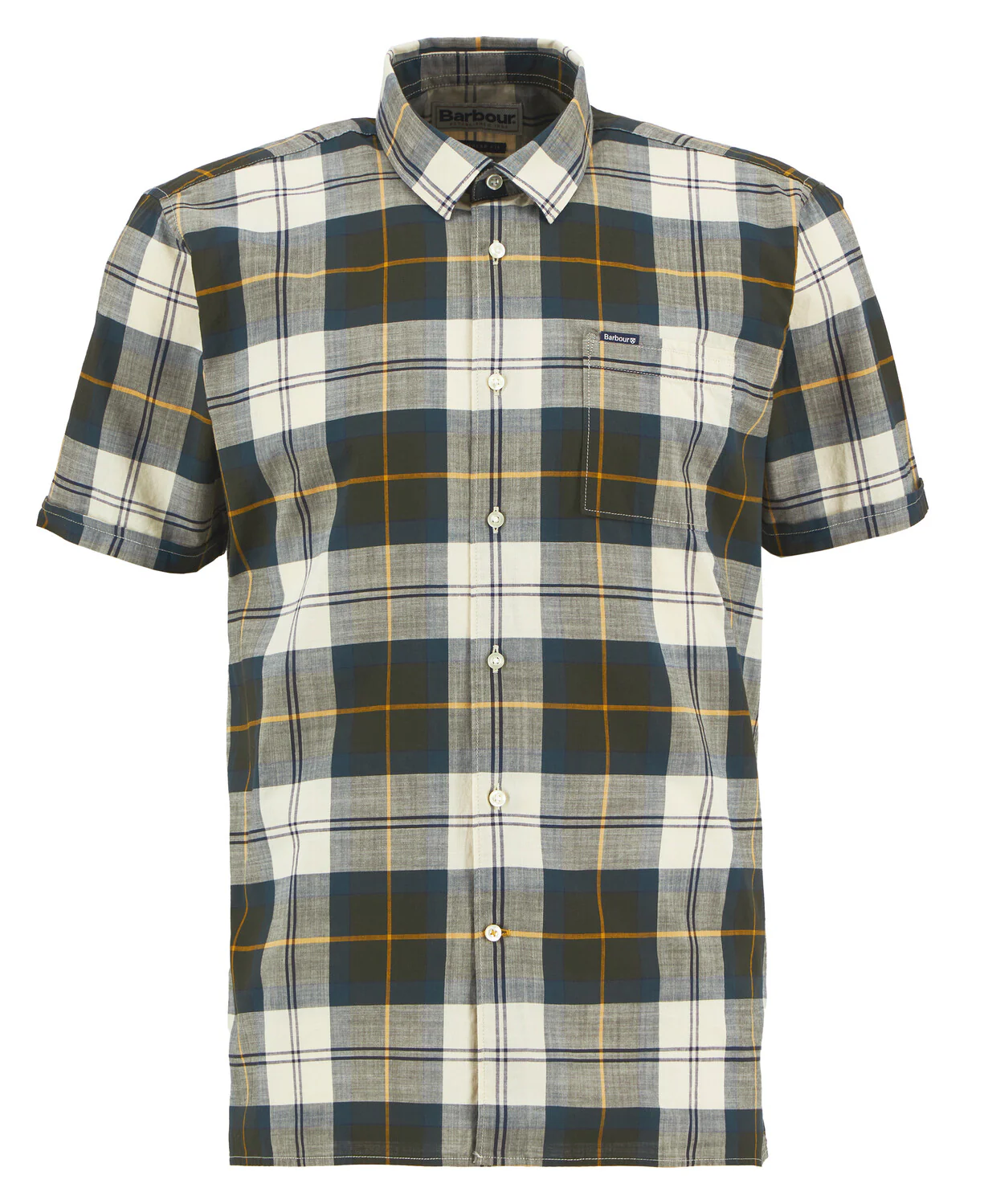 Hemden korte mouw blauw Barbour - Image 6