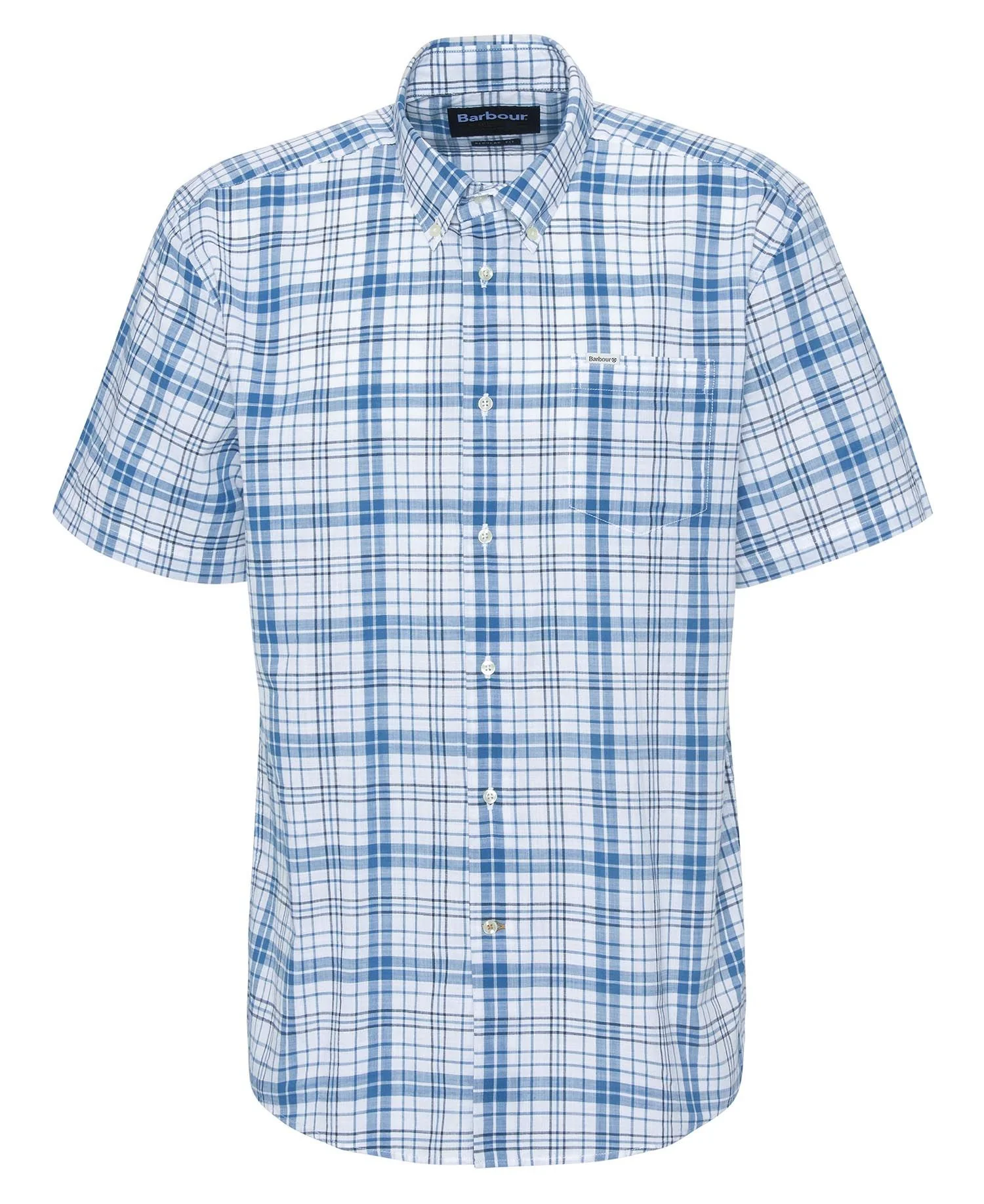 Hemden korte mouw blauw Barbour - Image 3