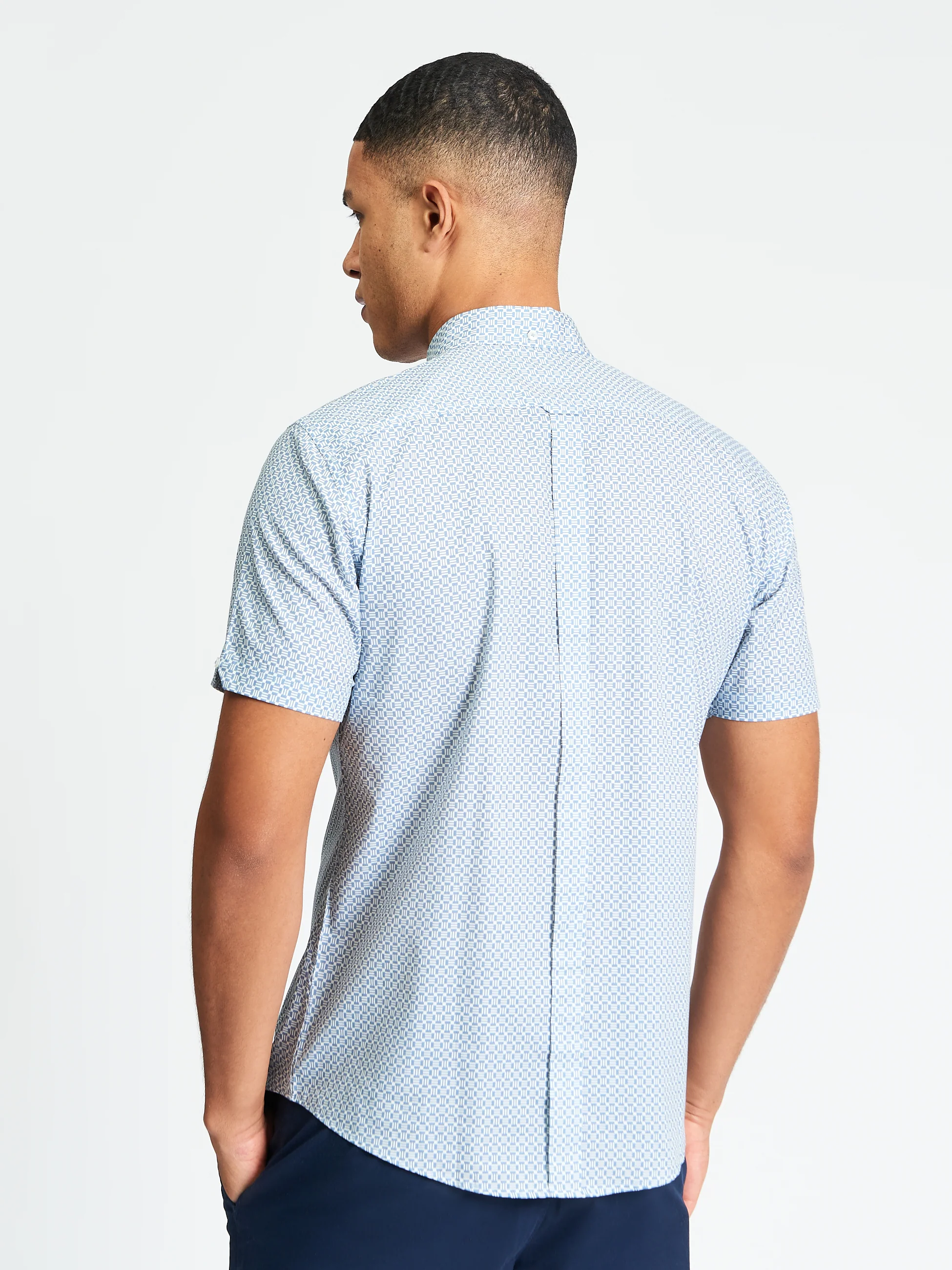 Hemden korte mouw blauw Ben Sherman - Image 2