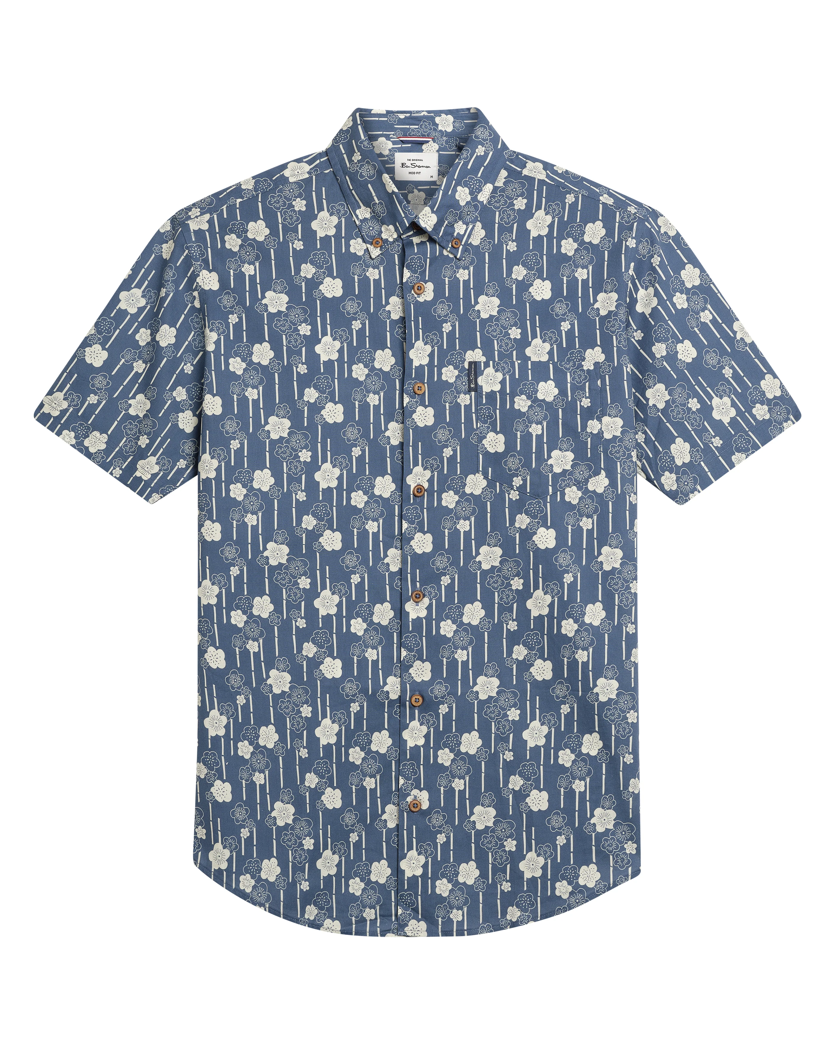 Hemden korte mouw blauw Ben Sherman - Image 2