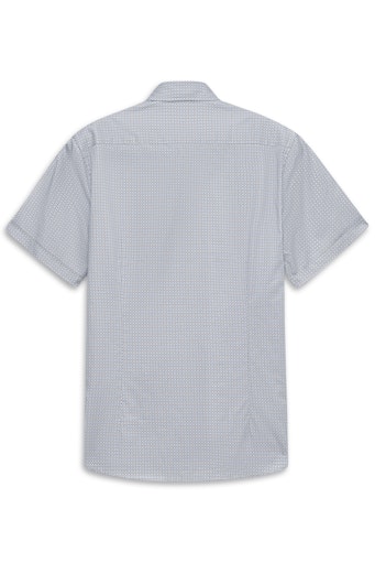 Hemden korte mouw blauw Bugatti