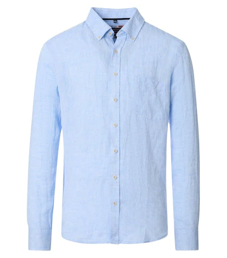 Hemden lange mouw blauw Casa Moda