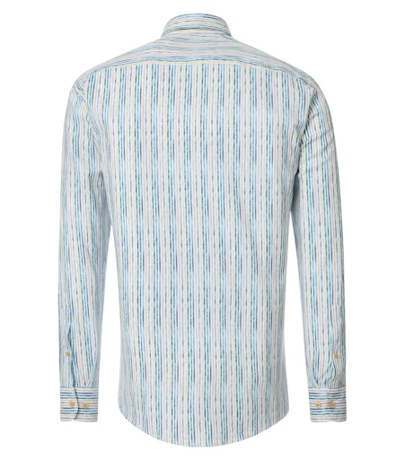 Hemden lange mouw blauw Casa Moda - Image 4