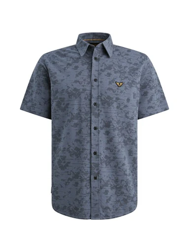 Hemden korte mouw blauw PME